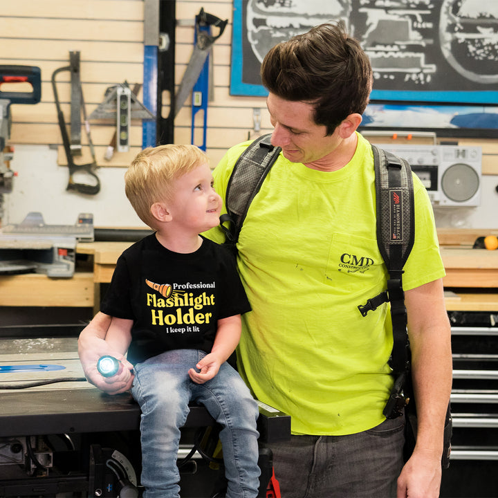 Professional Flashlight Holder Kids Shirt