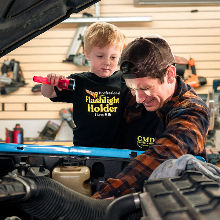 Professional Flashlight Holder Kids Shirt