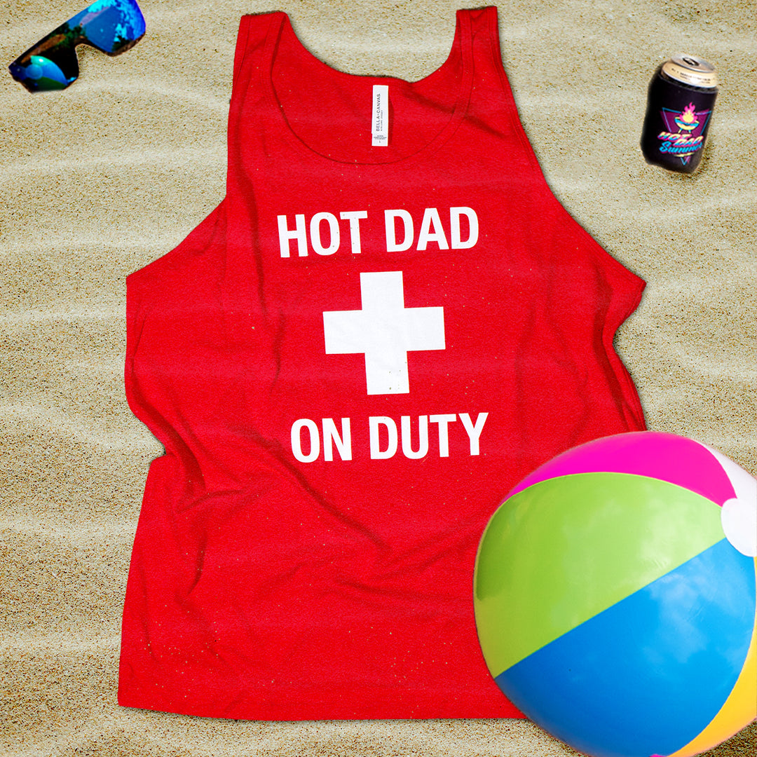 Hot Dad On Duty Men's Tank Top