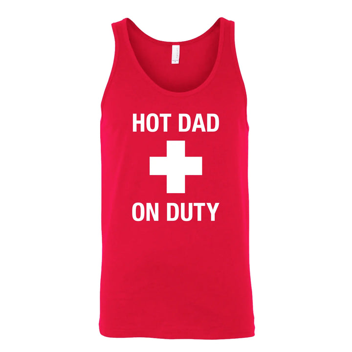 Hot Dad On Duty Men's Tank Top