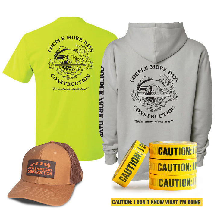 Ultimate CMD Bundle: CMD Tee + CMD Hoodie + CMD Hat + Caution Tape
