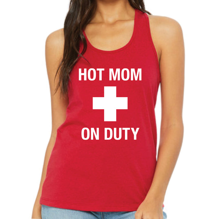 Hot Mom on Duty Tank Top