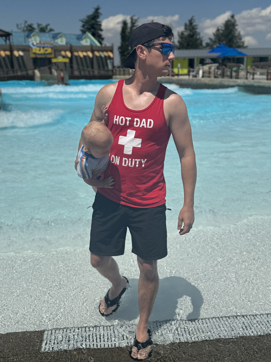 Hot Dad On Duty Men's Tank Top