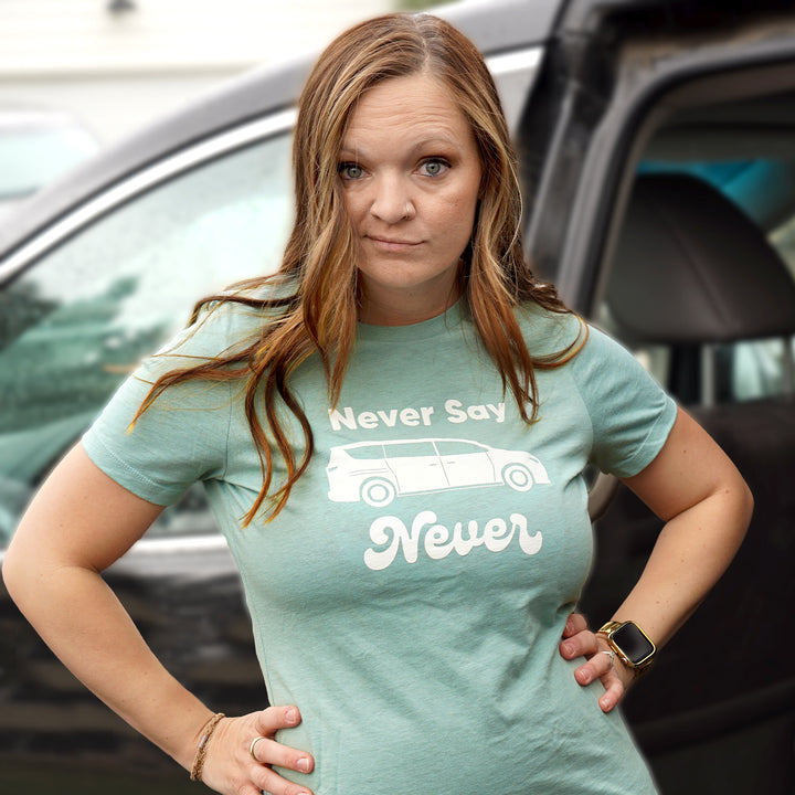 Never Say Never Minivan Ladies Tee